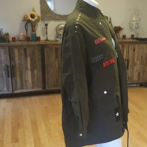 Zara parka with punk detail